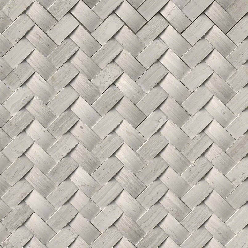 Mystic Cloud Arched Herringbone Honed