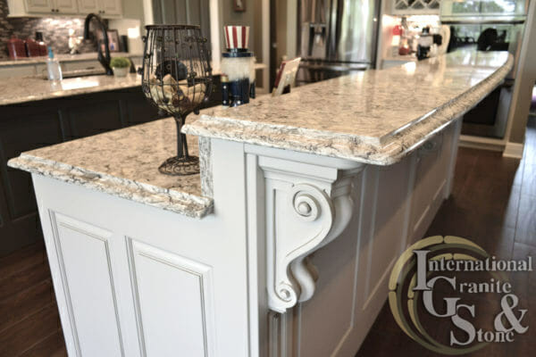 Cambria Bellingham Quartz Highbar With Painted White Cabinets Quartz Countertops Granite Countertops St. Petersburg